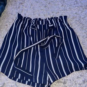 forever 21 dressy striped shorts